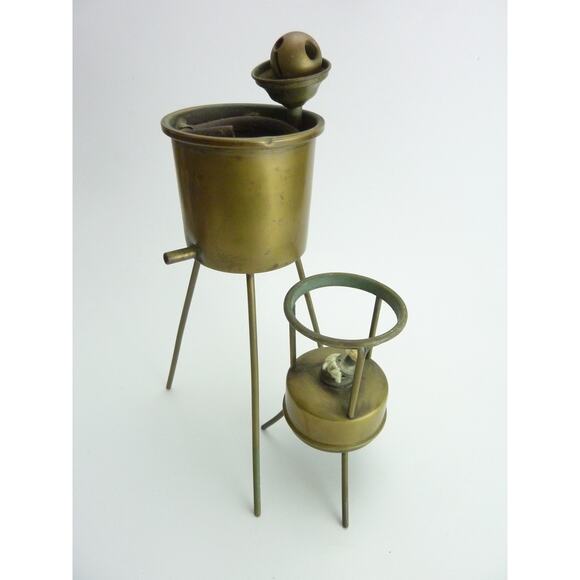 Salleron Vintage Brass Copper Still Alembic Paris, Apparatus Decor - Picture 6 of 6